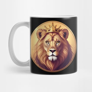 Regal Lion with Crown no.7 Mug